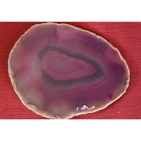 Pink Agate Slice Geode Natural Gemstone 176 Grams - Picture 4 of 4